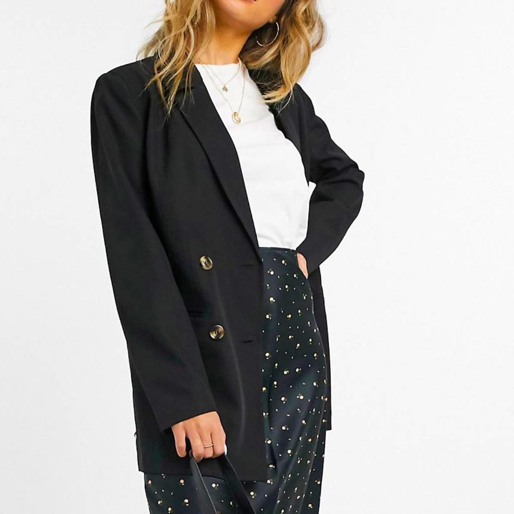 Black double breasted blazer - Size L - Picture 2 of 5